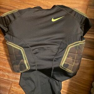 Nike Pro Combat Dri-FIT Padded‎ Compression Shirt Black Camo Football Training T